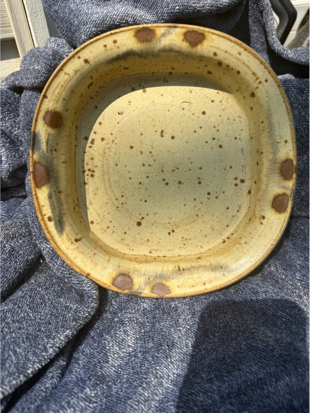 Handmade Speckled Ceramic Pottery Dish